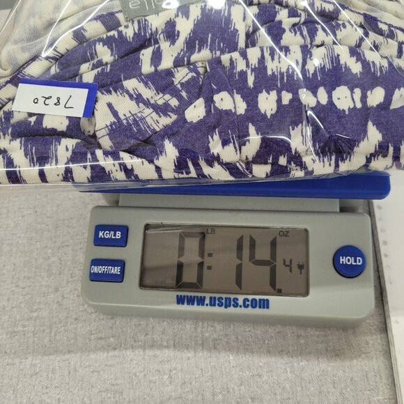 Loveappella Dress Womens L Blue Rayon Geometric Print Maxi Dress Style W6226-G45 - Picture 11 of 11